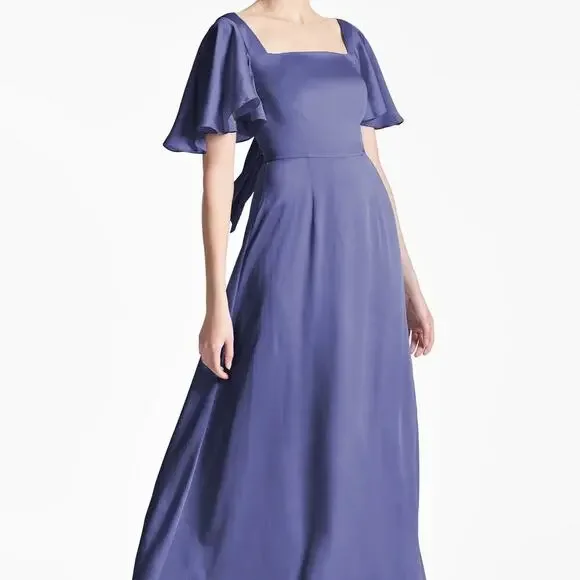 Sachin & Babi | Aurora Satin A-Line Gown - Picture 2 of 8